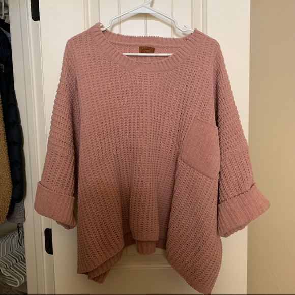 Poi Pink Dolman Super Soft Sweater 